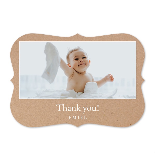 Grusskarte mit Klammer-Rahmen Querformat 14,3 x 10 cm