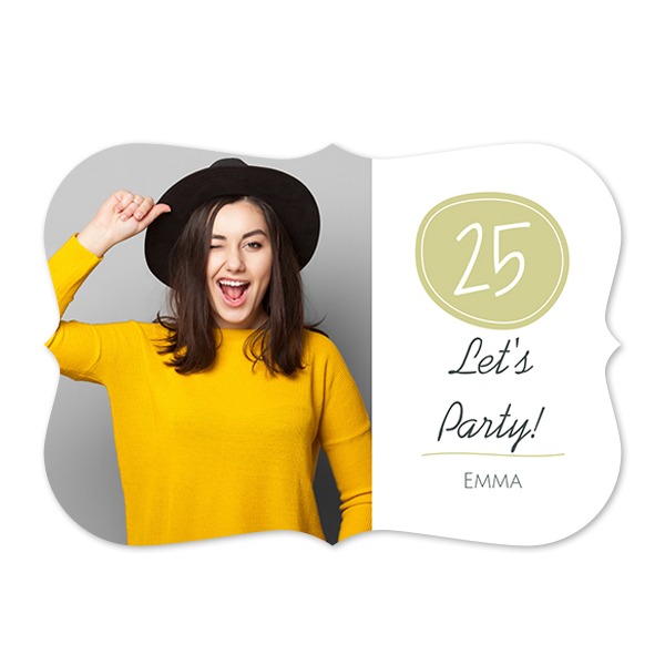 Faire-part 1 volet Accolades paysage 14,3 x 10 cm Faire-part 1 volet Accolades paysage 14,3 x 10 cm