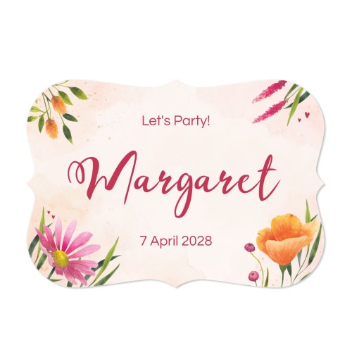 Enkle Fotokort spidse kanter Landskab 14,3 x 10 cm