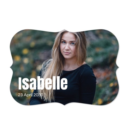 Faire-part 1 volet Accolades paysage 14,3 x 10 cm