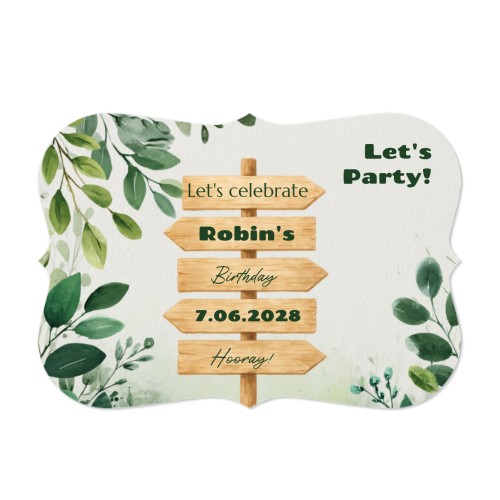 Faire-part 1 volet Accolades paysage 14,3 x 10 cm Faire-part 1 volet Accolades paysage 14,3 x 10 cm