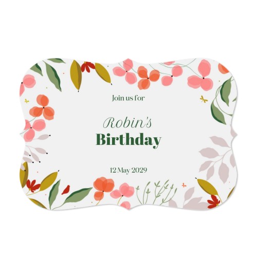 Faire-part 1 volet Accolades paysage 14,3 x 10 cm