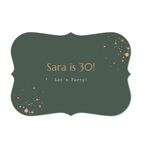 Enkle Fotokort spidse kanter Landskab 14,3 x 10 cm