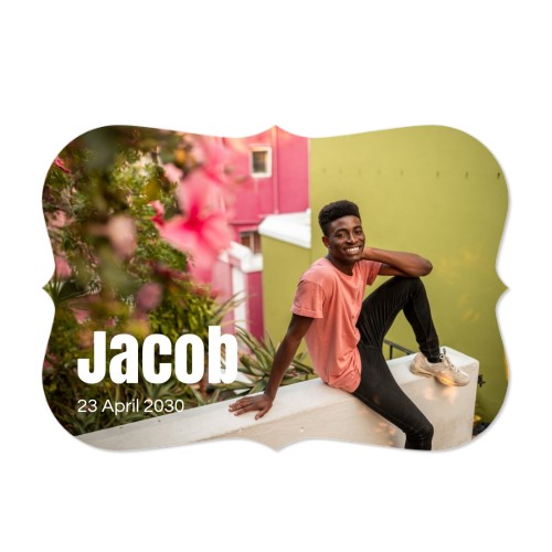 Faire-part 1 volet Accolades paysage 14,3 x 10 cm