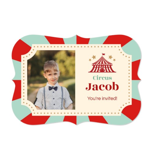 Fotokaart accolade liggend 14,3 x 10 cm