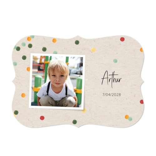 Faire-part 1 volet Accolades paysage 14,3 x 10 cm