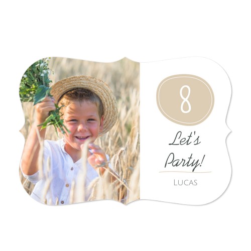 Single card with brackets Landscape 14,3 x 10 cm