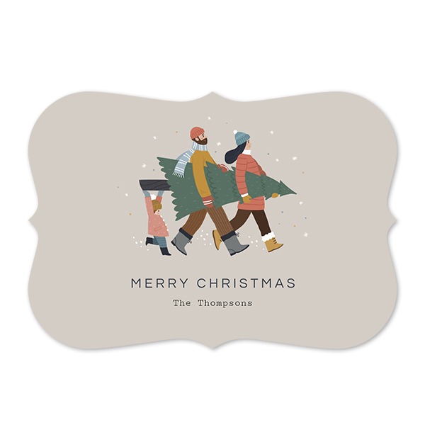 Single card with brackets Landscape 14,3 x 10 cm