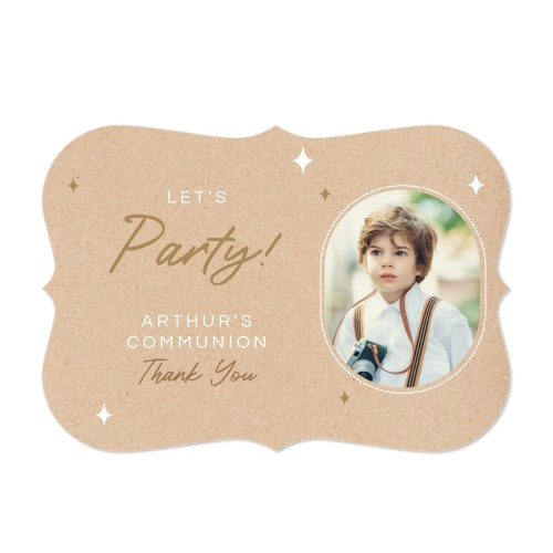 Single card with brackets Landscape 14,3 x 10 cm