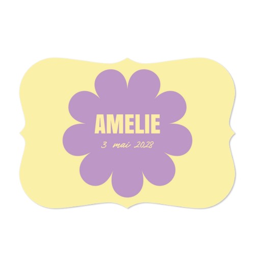 Faire-part 1 volet Accolades paysage 14,3 x 10 cm