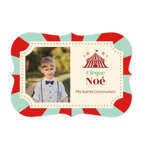 Faire-part 1 volet Accolades paysage 14,3 x 10 cm