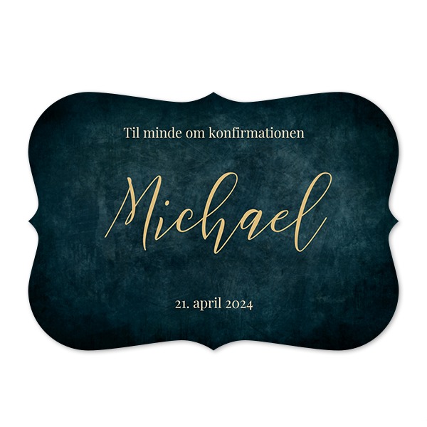 Enkle Fotokort spidse kanter Landskab 14,3 x 10 cm