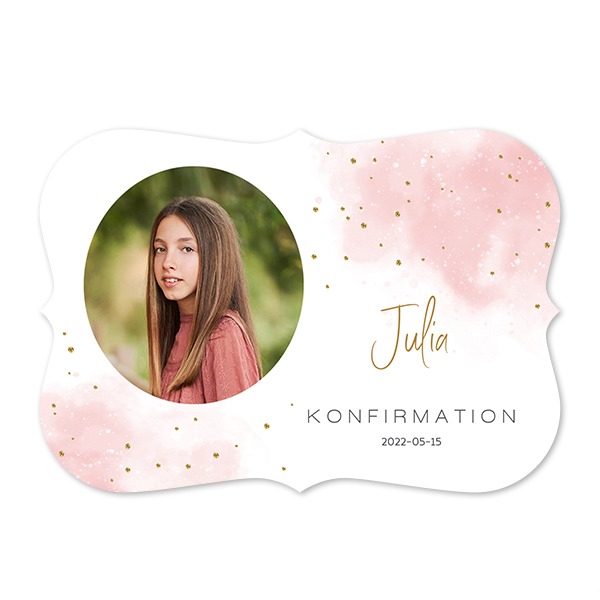 Enkla Fotokort med spetskant Liggande 14,3 x 10 cm