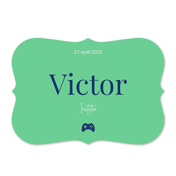 Faire-part 1 volet Accolades paysage 14,3 x 10 cm