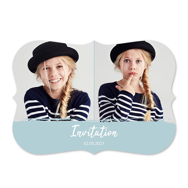 Fotokaart accolade liggend 14,3 x 10 cm