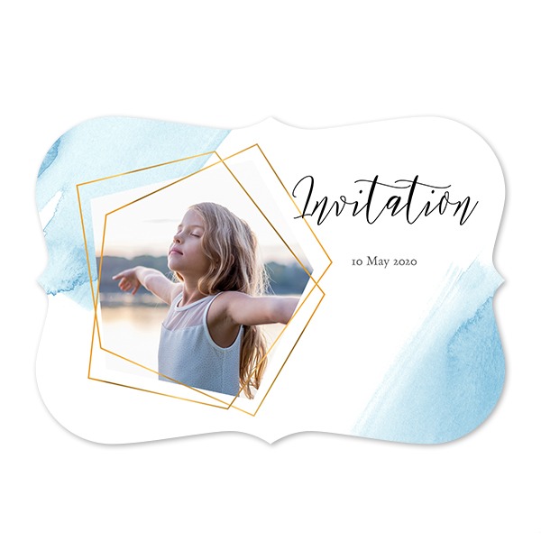 Faire-part 1 volet Accolades paysage 14,3 x 10 cm Faire-part 1 volet Accolades paysage 14,3 x 10 cm