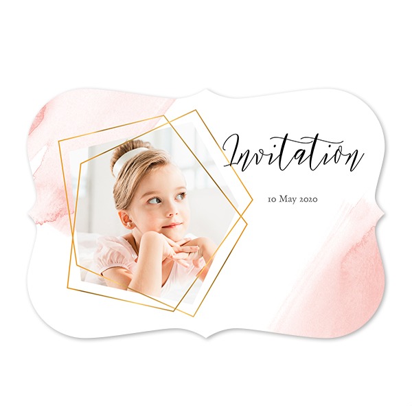 Single card with brackets Landscape 14,3 x 10 cm