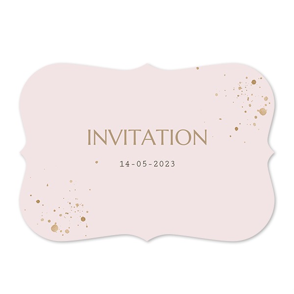 Faire-part 1 volet Accolades paysage 14,3 x 10 cm