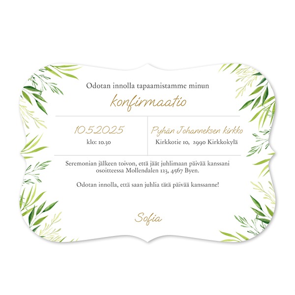 Klassiset Kuvakortit aaltoreunoilla Vaaka 14,3 x 10 cm