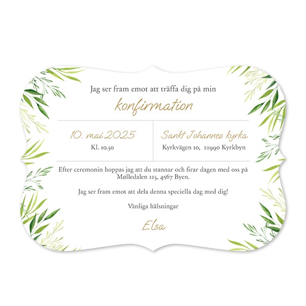 Enkla Fotokort med spetskant Liggande 14,3 x 10 cm