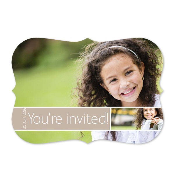 Fotokaart accolade liggend 14,3 x 10 cm