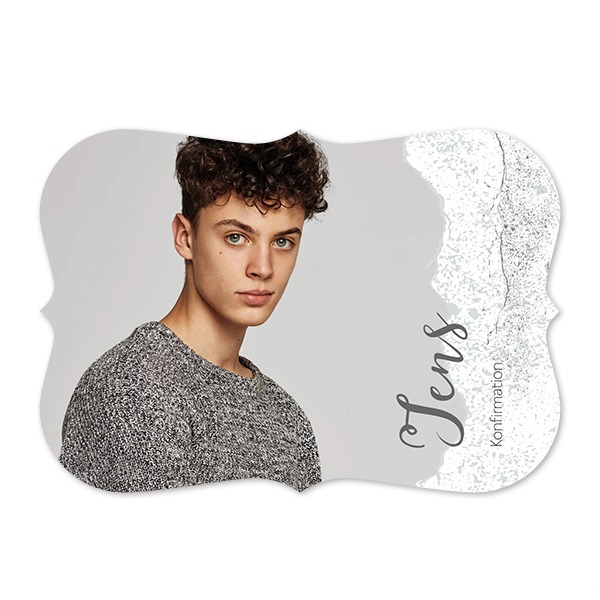 Enkle Fotokort spidse kanter Landskab 14,3 x 10 cm