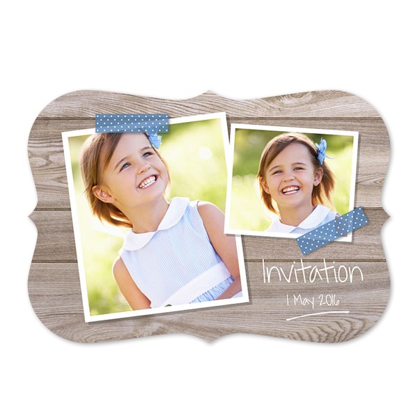 Faire-part 1 volet Accolades paysage 14,3 x 10 cm