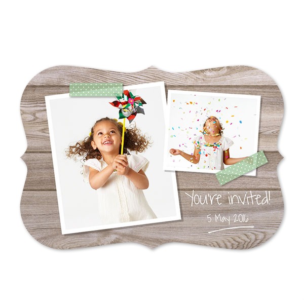 Single card with brackets Landscape 14,3 x 10 cm