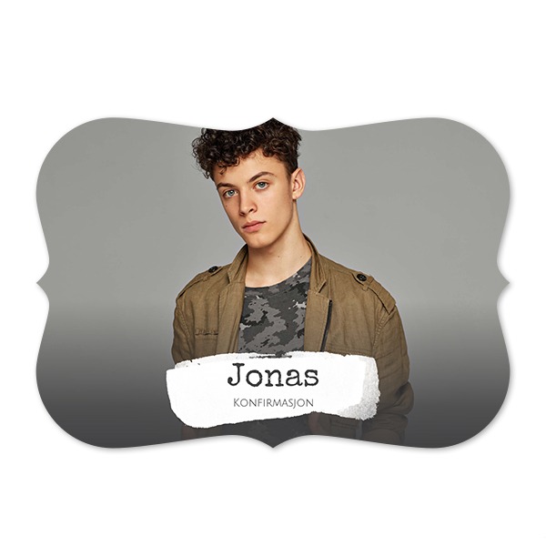 Enkle Fotokort med spisse kanter Liggende 14,3 x 10 cm