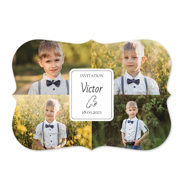 Fotokaart accolade liggend 14,3 x 10 cm