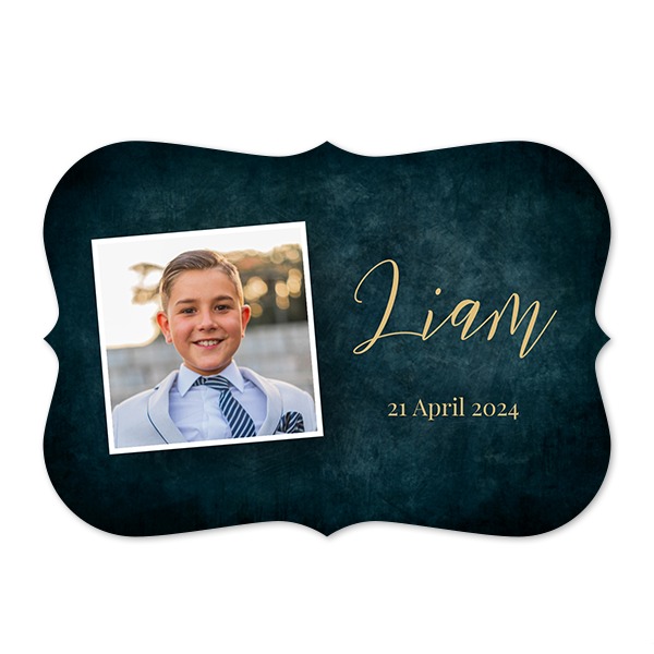 Single card with brackets Landscape 14,3 x 10 cm