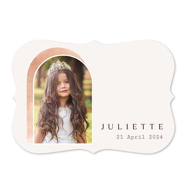 Grusskarte mit Klammer-Rahmen Querformat 14,3 x 10 cm