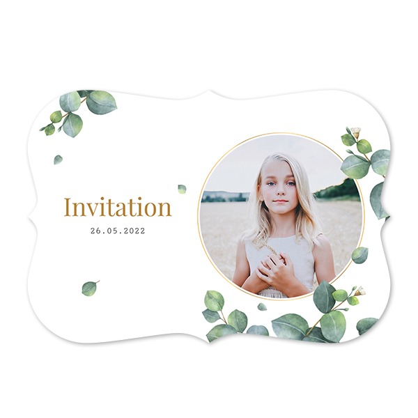 Faire-part 1 volet Accolades paysage 14,3 x 10 cm