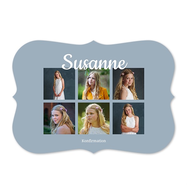 Enkle Fotokort spidse kanter Landskab 14,3 x 10 cm