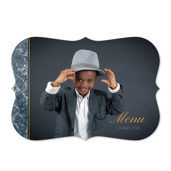 Fotokaart accolade liggend 14,3 x 10 cm
