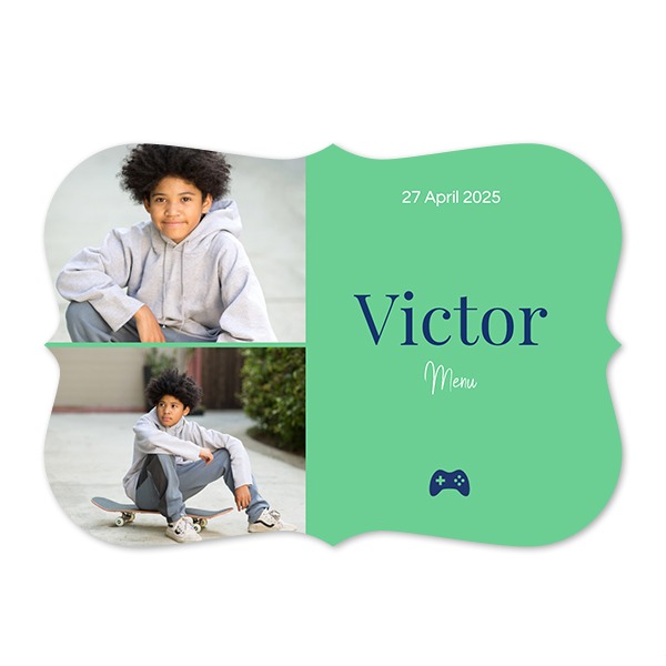 Faire-part 1 volet Accolades paysage 14,3 x 10 cm