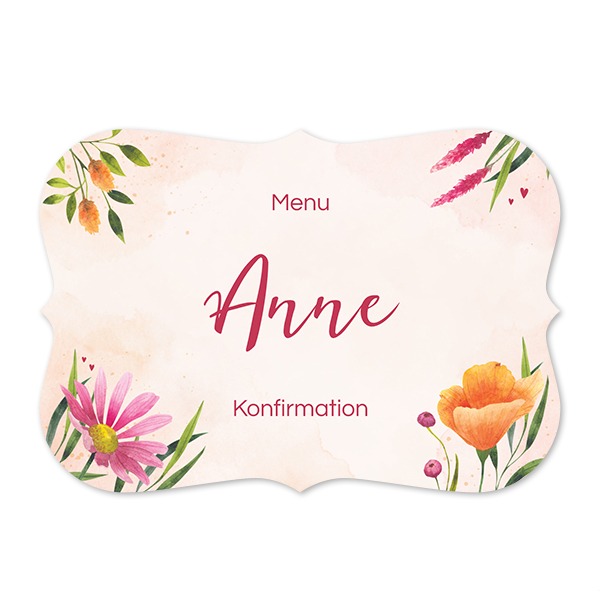 Enkle Fotokort spidse kanter Landskab 14,3 x 10 cm