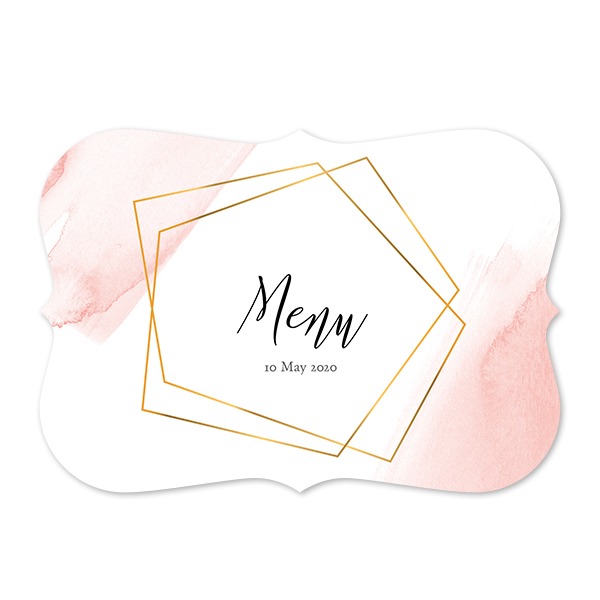 Faire-part 1 volet Accolades paysage 14,3 x 10 cm