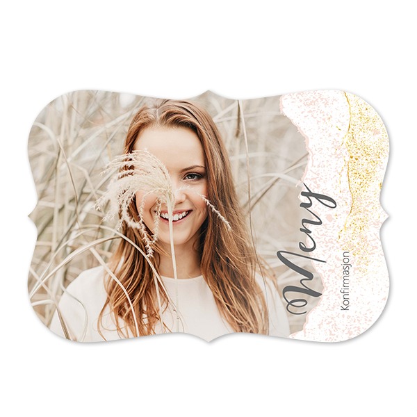 Enkle Fotokort med spisse kanter Liggende 14,3 x 10 cm