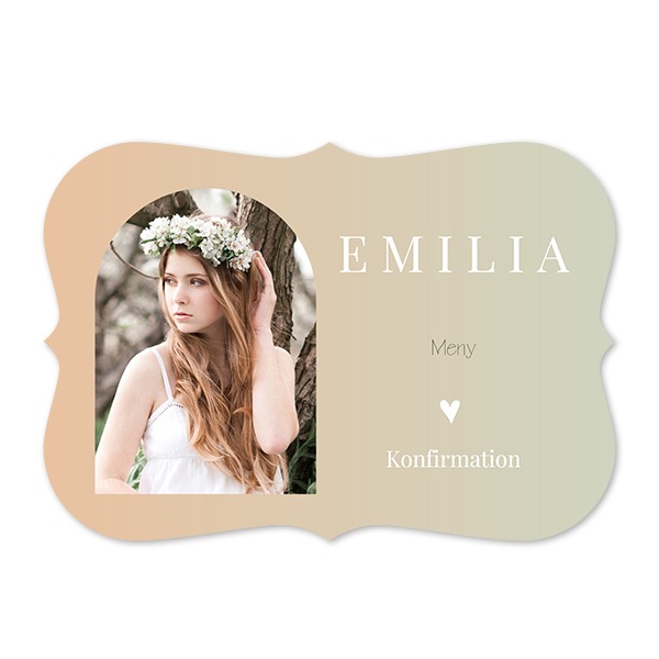 Enkla Fotokort med spetskant Liggande 14,3 x 10 cm