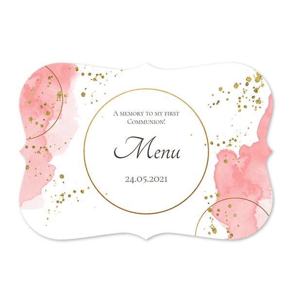 Faire-part 1 volet Accolades paysage 14,3 x 10 cm