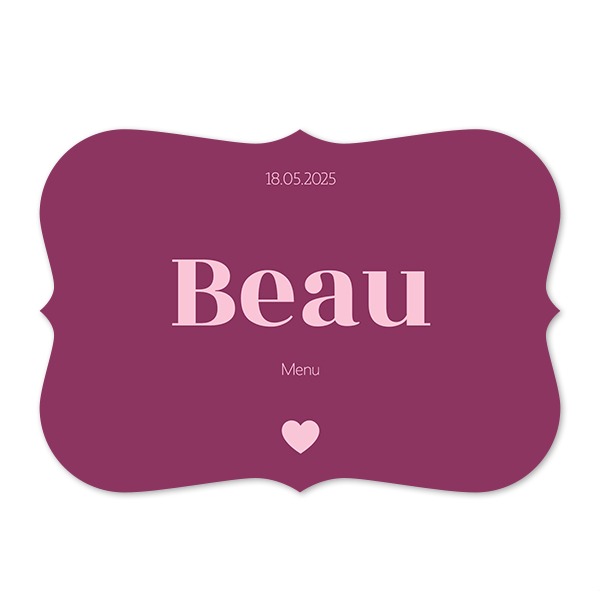 Single card with brackets Landscape 14,3 x 10 cm