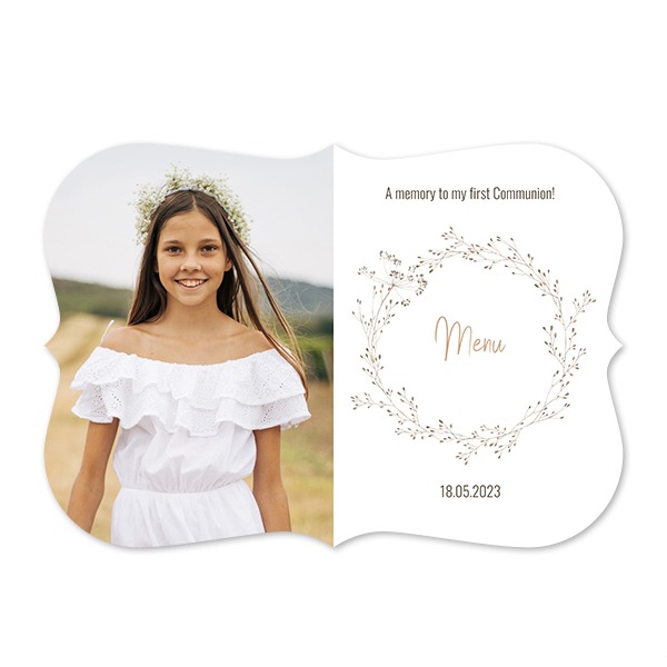 Faire-part 1 volet Accolades paysage 14,3 x 10 cm