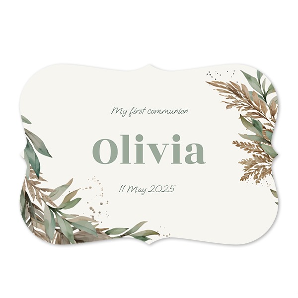 Grusskarte mit Klammer-Rahmen Querformat 14,3 x 10 cm