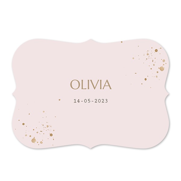 Faire-part 1 volet Accolades paysage 14,3 x 10 cm