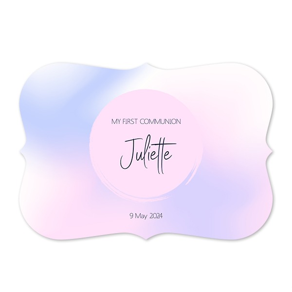 Faire-part 1 volet Accolades paysage 14,3 x 10 cm