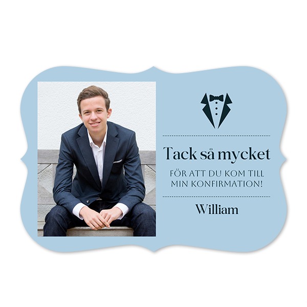 Enkla Fotokort med spetskant Liggande 14,3 x 10 cm