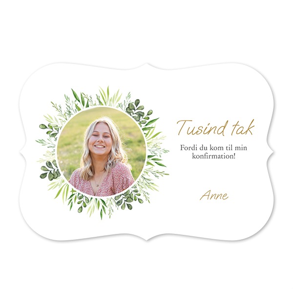 Enkle Fotokort spidse kanter Landskab 14,3 x 10 cm