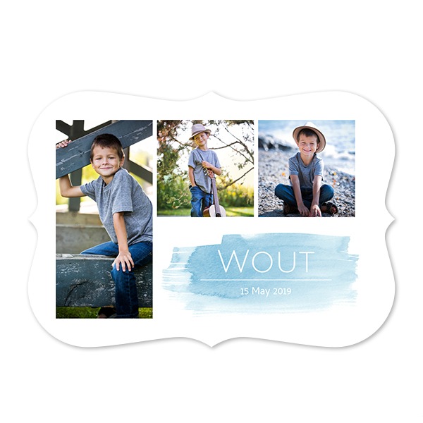 Single card with brackets Landscape 14,3 x 10 cm