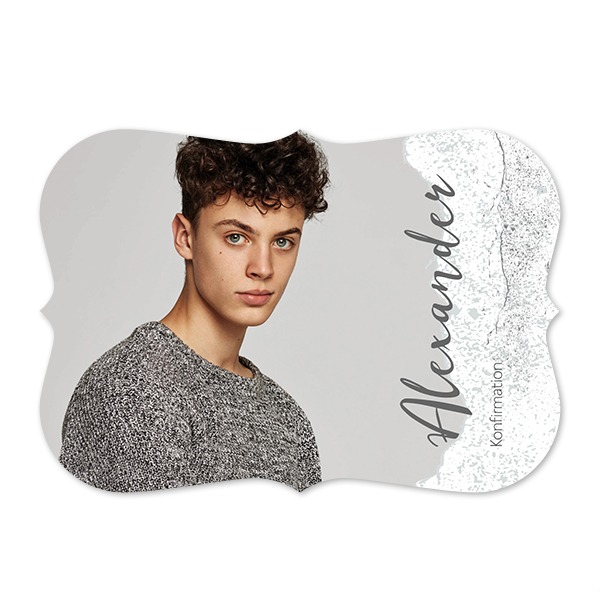 Enkla Fotokort med spetskant Liggande 14,3 x 10 cm